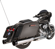 4-1/2" MK45 Performance Mufflers - Chrome with Black Tracer
