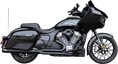 2-into-1 Qualifier Exhaust System - Guardian Black - 49 State - Indian with PowerPlus