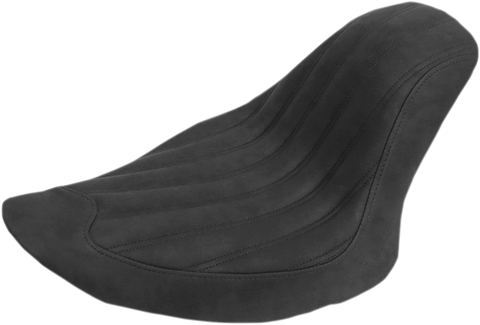 Knuckle Solo Seat - Ribbed - Black - FB