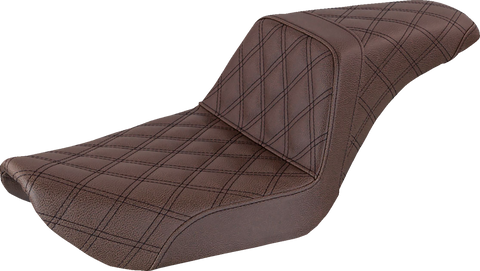 Step-Up Seat - Full Lattice Stitch - Brown - Dyna