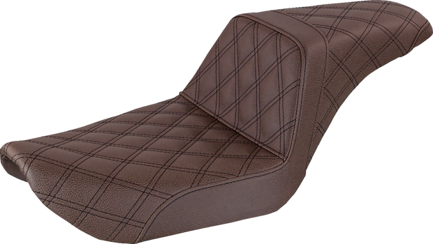 Step-Up Seat - Full Lattice Stitch - Brown - Dyna