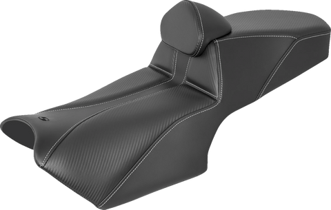 Adventure Tour Seat - w/ Backrest - Black - BMW &