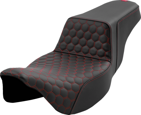 Step-Up Seat - Honeycomb - Extended Reach - Red Stitching - FL &