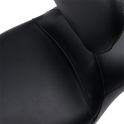 Maverick Daddy Long Legs Seat - With Backrest - Black - Smooth - FL '08-'23