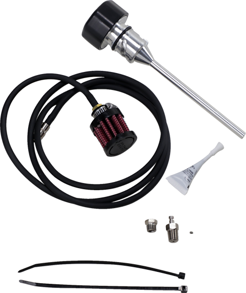 Vented Dipstick - Black - M8 Softail