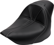 Dominator Solo Seat - w/o Backrest - Black w/ Gray Stitching - FL/FX '06-'17