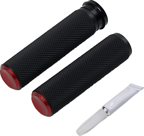 Knurled Grips - TBW - Red