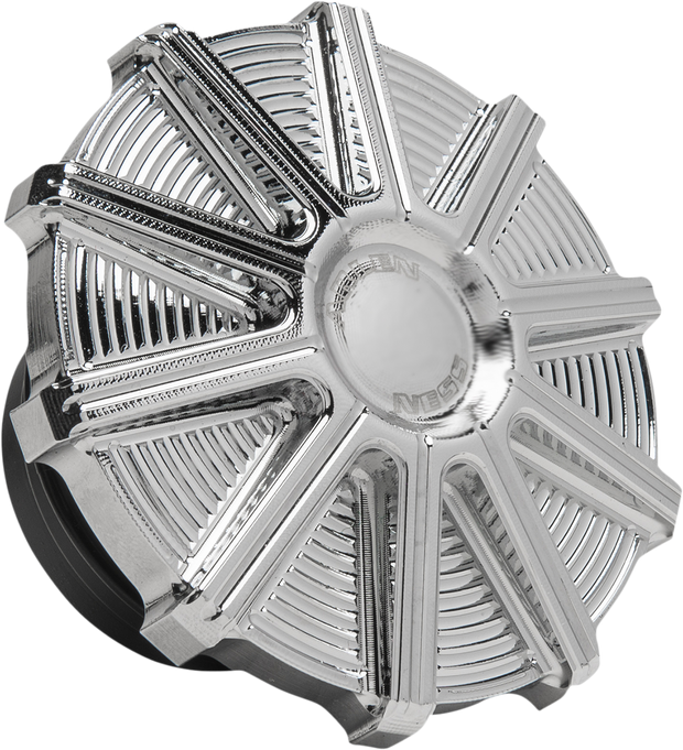 Vented Gas Cap - 10 Gauge - Chrome