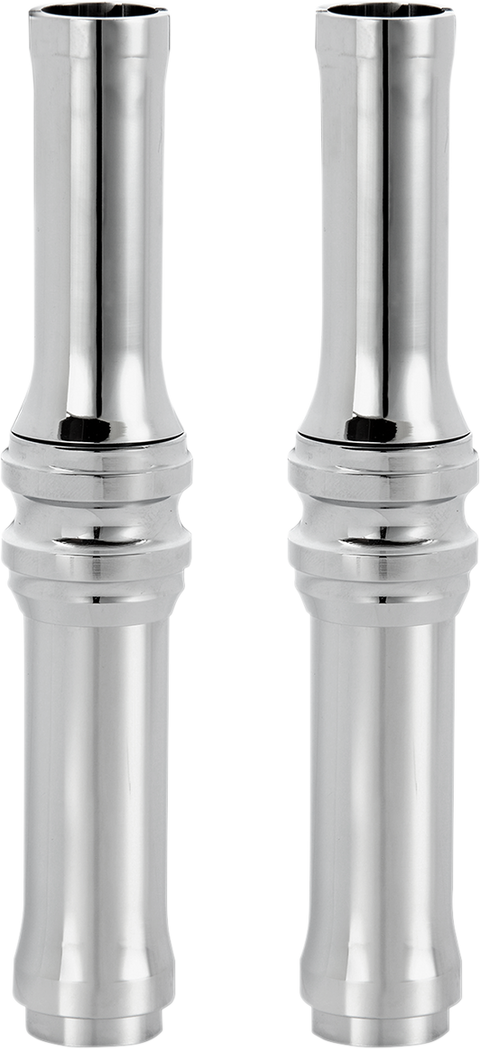 Pushrod Tube Cover Kit - 10 Gauge® - Chrome - Twin Cam