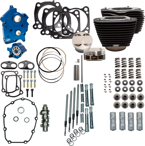 Power Pack - 4.500" Stroke - Oil Cooled - Black w/o Highlights - M8