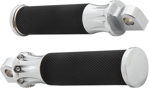 Footpegs - Deep Cut - Chrome