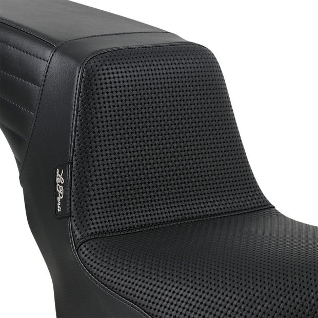 Kickflip Seat - Basketweave - Black - Softail &