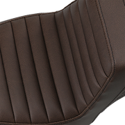 Step-Up Seat - Front Tuck-n-Roll/Rear Lattice Stitch - Brown