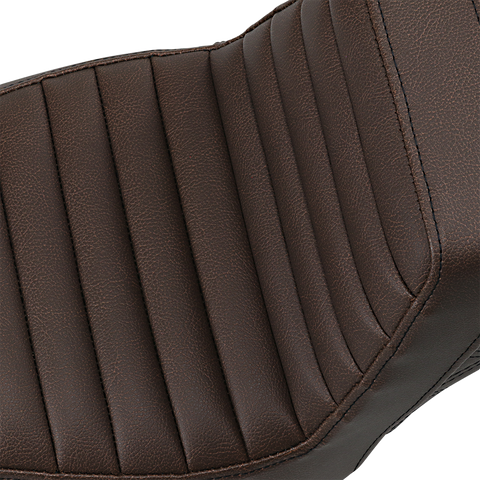 Step-Up Seat - Front Tuck-n-Roll/Rear Lattice Stitch - Brown