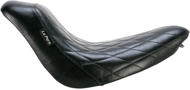 Bare Bones Solo Seat - Diamond Stitch - Black - Softail &