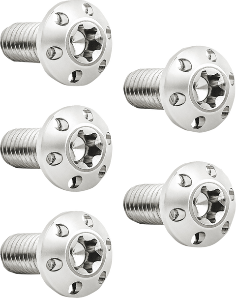 Bolt Kit - Holeshot/Brake Rotor/Rear - Hub Mount - Polished - 3/8"-16 x 1" - 5 Pack