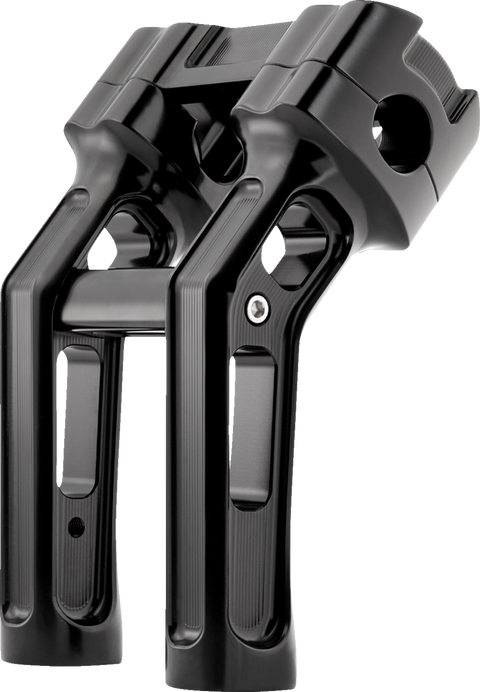 Method Kickback Handlebar Riser - Softail Gauge Cut-Out - 7" - Black