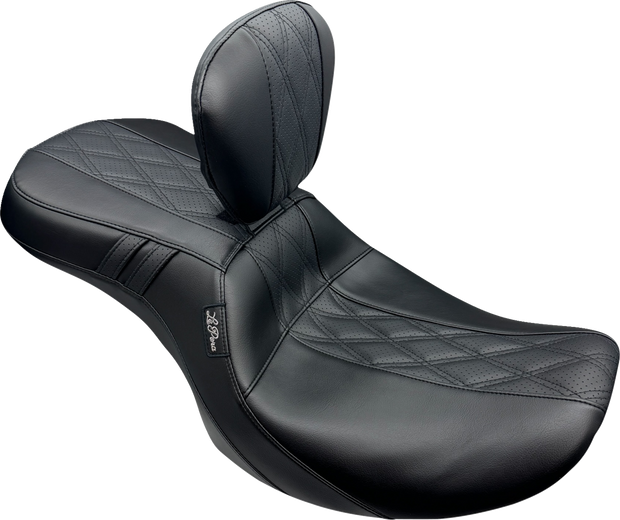 Outcast Seat - With Backrest - GT2 Inlay - FLH/FLT &