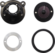 Air Stinger Stealth Air Cleaner Kit - Black Chrome Ring