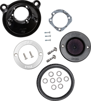 Air Stinger Stealth Air Cleaner Kit - Black Chrome Ring
