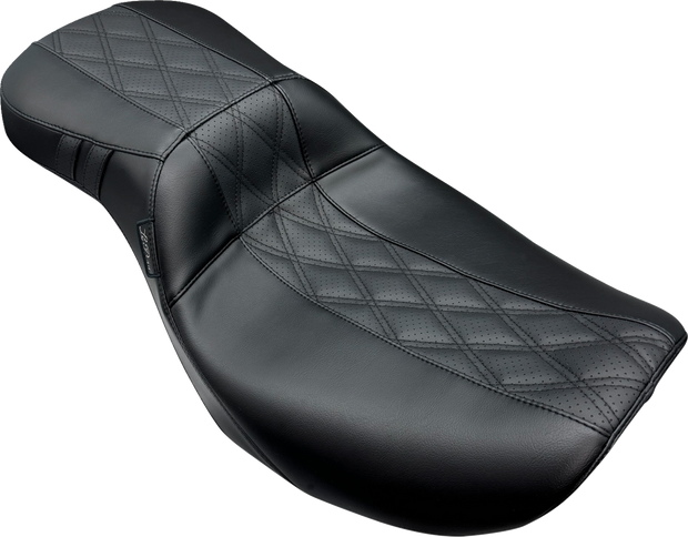Outcast Daddy Long Legs Seat - 2Up - w/o Backrest - GT2 Inlay - FLH/FLT &