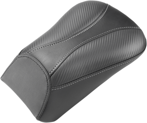 Dominator Pillion Pad - Standard Reach - Black w/ Gray Stitching