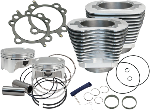 4" Big Bore Bolt-In Sidewinder® Cylinder Kit - 100" - Silver