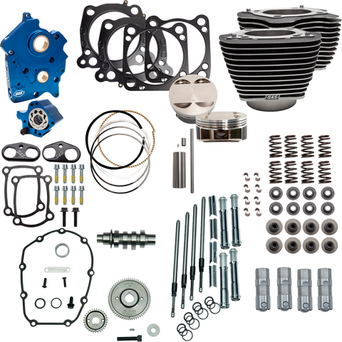 Power Pack - 4.500" Stroke - Oil Cooled - Black w/Highlights - M8