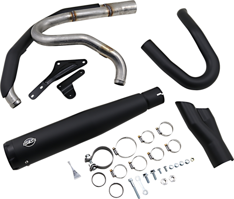 2:1 Exhaust for M8 Softail - Black
