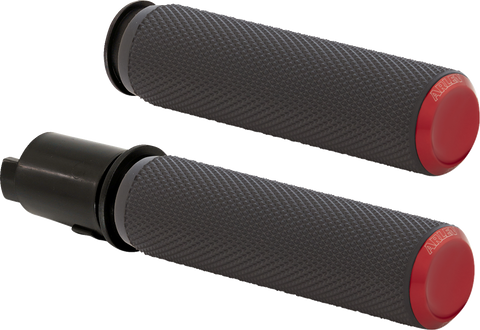 Knurled Grips - TBW - Red