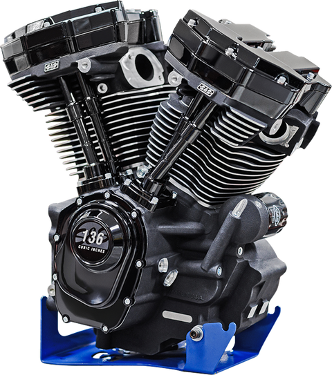 MK136 Black Edition Engine - Oil Cooled - 49 State - M8 Touring