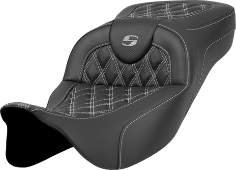 Extended Reach Roadsofa™ Seat - Lattice Stitch - Silver Stitch - without Backrest - FL &
