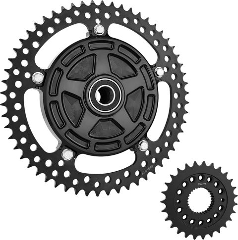 Chain Drive Kit - 27/57 Tooth - Black - FLT/FLH