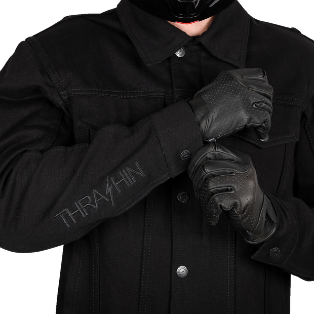 Highway v2 Denim Riding Jacket - Black - Large