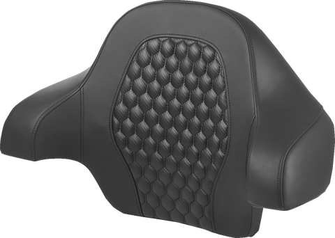 Tour Pack Backrest Pad - Honeycomb - Black Stitching - FL &
