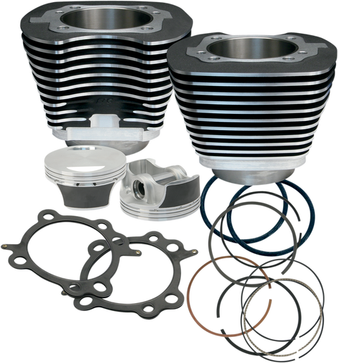 97" Big Bore Cylinder Kit - Wrinkle Black - Twin Cam