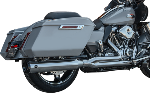 2-into-1 GNX Exhaust System - Race Only - Chrome - Touring