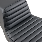 Step-Up Seat - Front Tuck-n-Roll - Black - FLHR/FLHX