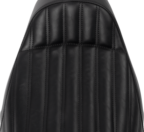 Knuckle Solo Seat - Ribbed - Black - FL &