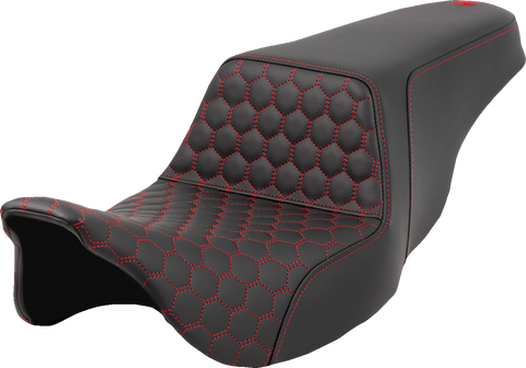 Step-Up Seat - Honeycomb - Red Stitching - FL &