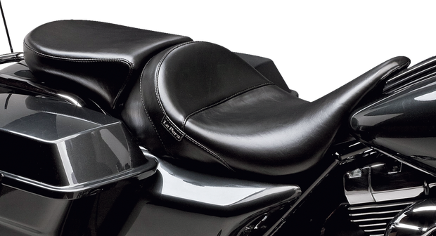 Bare Bones Pillion Pad - Deluxe - Smooth - Black - FL &