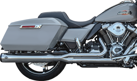 2-into-1 GNX Exhaust System - Race Only - Chrome - Touring