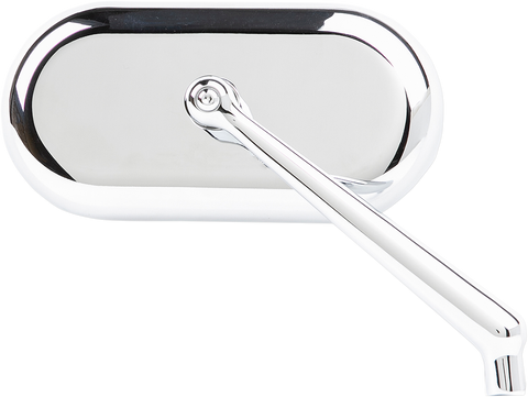 Mirror - Side View - Oval - Chrome - Right