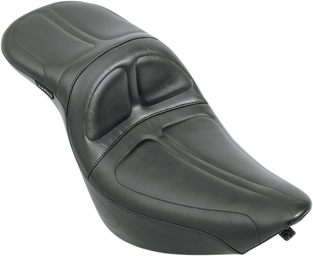 Maverick Daddy Long Legs Seat - Black - Stitched - Softail &