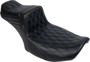 Tailwhip Daddy Long Legs Seat - Blue Double Diamond Stitch - FLH/FLT '23-'24