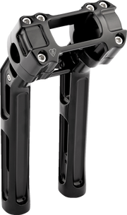 Method Kickback Handlebar Riser - Softail Gauge Cut-Out - 10" - Black
