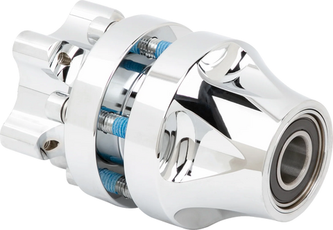 Front Hub - Cartridge - Chrome - Kit - Softail Low Rider S/ST/El Diablo