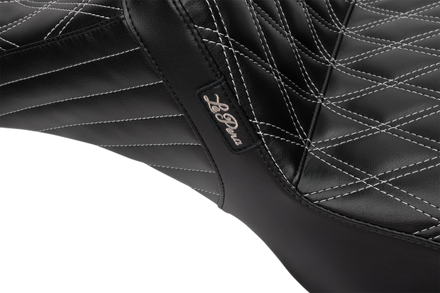 Tailwhip Daddy Long Legs Seat - Gray Double Diamond Stitch - FLH/FLT &