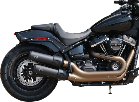 Ceramic Black Grand National Mufflers for Fat Bob
