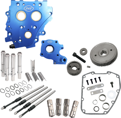 Cam Chest Kit without Cams - Gear Drive - Oil Cooled - Chrome Pushrods - Twin Cam